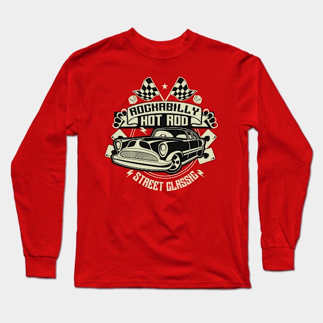 Hot Rod Long Sleeve T-Shirt by PaunLiviu